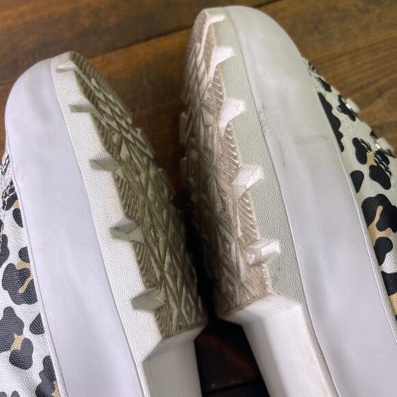 Converse All Star Lugged Sole Platform High Top Leopard Print Sneakers Womens 11 - Picture 9 of 11